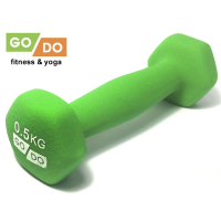 Гантель GO DO в матовой неопреновой оболочке 0,5-5 кг